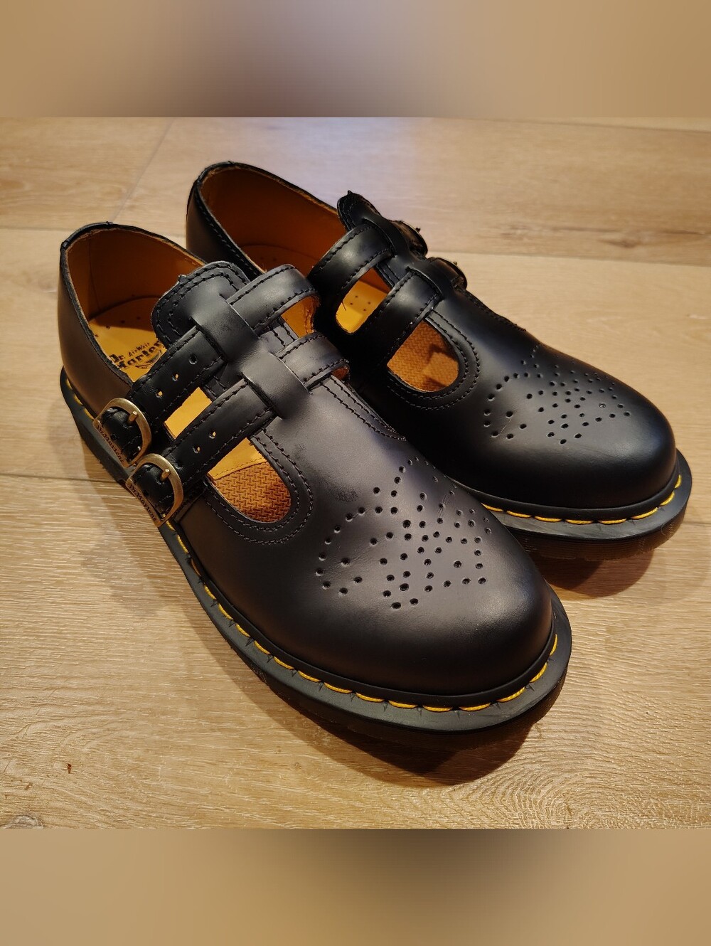 Womens Dr. Martens 12916 Mary Jane Black Strap Buckle shoes women’s US 10